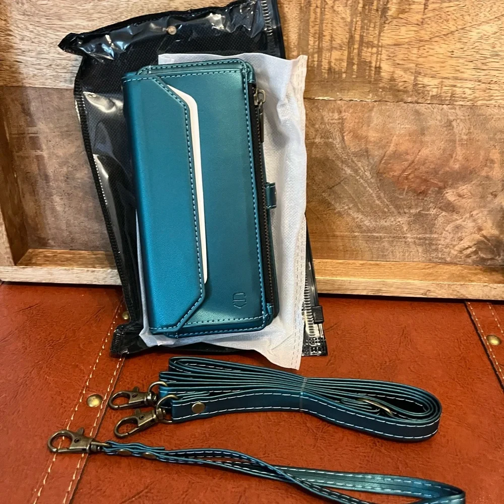 Crossbody for Samsung Galaxy S22 Ultra, Case Wallet Card Holder, Strapurs, NEW - Picture 3 of 12